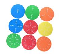 MERIGLARE Fraction Tiles EVA Foam Fraction Discs Primary School Math Tool