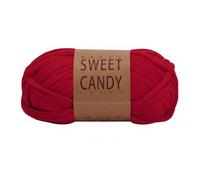 MERIGLARE Handwoven Slippers Yarn Crochet Shirt Rope Polyester Progress Material Suitable for Home Crafting DIY Projects Gift Making Practice, Jujube Red