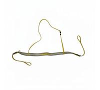 MERIGLARE Horse Chest Strap Patent Leather Adjustable Non-Slip Harness Support Waterproof Finish For Secure Tack Positioning Suitable for Training Outdoor, Yellow
