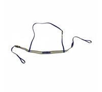 MERIGLARE Horse Chest Strap Patent Leather Adjustable Non-Slip Harness Support Waterproof Finish For Secure Tack Positioning Suitable for Training Outdoor, Blue
