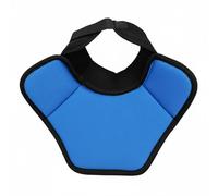 MERIGLARE Ice Hockey Neck Guard Collar Brace Protector Featuring PE Reinforced Core And Waterproof Airy Cover Comfortable suitable for adult training scrimmages , Black Blue , L 45cm-54cm