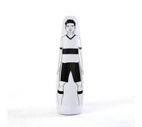 MERIGLARE Inflatable Soccer Barrier Training Obstacle Mannequin Target With Stable Rounded Base PVC Inflate and Deflate Portable for On the Go Suitable for coaches schools backyard, White, 175CM