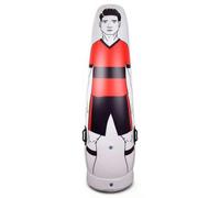 MERIGLARE Inflatable Soccer Barrier Training Obstacle Mannequin Target With Stable Rounded Base PVC Inflate and Deflate Portable for On the Go Suitable for coaches schools backyard, Red, 160CM