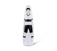 MERIGLARE Inflatable Soccer Barrier Training Obstacle Mannequin Target With Stable Rounded Base PVC Inflate and Deflate Portable for On the Go Suitable for coaches schools backyard, White, 160CM