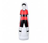 MERIGLARE Inflatable Soccer Barrier Training Obstacle Mannequin Target With Stable Rounded Base PVC Inflate and Deflate Portable for On the Go Suitable for coaches schools backyard, Red, 205CM