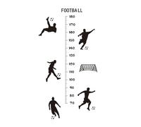 MERIGLARE Kids Growth Height Chart Wall Sticker, Soccer Sports Themed Wall Decor for Kids' Rooms, Playrooms, and Classrooms
