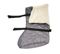 MERIGLARE Leg Cast Cover Protector Windproof Below The Knee Plaster Stocking Foot Cast Sleeve for Winter Cold Protection, Gray Short