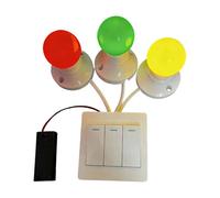 MERIGLARE Light Switch Panel Sensory Accessory Control Lamp for Children's Learning Coordination Cognitive Development Suitable for Toddlers, red yellow Green