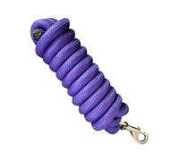 MERIGLARE Long Rope for Horses, 250 Cm (98.43 Inches), Riding Accessory, Lungeing Rope for Training, Leisure And Riding, Blue Pink