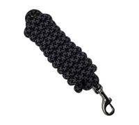 MERIGLARE Long Rope for Horses, 250 Cm (98.43 Inches), Riding Accessory, Lungeing Rope for Training, Leisure And Riding, Black Gray