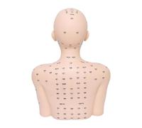 MERIGLARE Mannequin Head with Shoulders Massage Practice Tool Flexible Face Head Display Soft Cosmetology Model for Training Massaging, Black