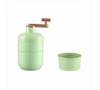 MERIGLARE Manual Ice Grinder Chopper With 304 Stainless Steel And Build And Hand Crank Compact Countertop Cylinder With Box suitable for cocktails smoothies desserts gatherings, Green