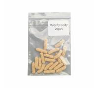 MERIGLARE Material Fly Tying Supply Chenille Mop Fly Body Grub Bodies Worm Fiber With Lifelike Action For Worm And Grub Looks In Varied Currents Suitable for, Khaki