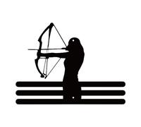 MERIGLARE Medal Holder Wall Mount Iron Shelf Frame for Stylishly Presenting And Collecting Your Medals for Athletes, Living Room, Office, Archery