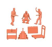 MERIGLARE Miniature People Figurines Repairman Miniature Scene Scenery Landscape Layout Ornament Small Statue DIY Accessories Tiny, height 2.8 cm