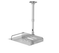 MERIGLARE Mount Bracket Mount Shelf Holder Stand Adjustable Aluminum Alloy Tray With Raised Rails And Round Overhead Plate Suitable for Classrooms Home Theater, 20-40cm