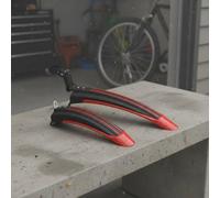 MERIGLARE Mudguard Adjustable Front and Back Fenders Versatile Bike Protection Lightweight Synthetic Fiber Material Suitable for Mountain Roads Paths, Blue Thickened