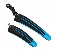MERIGLARE Mudguard Adjustable Front and Back Fenders Versatile Bike Protection Lightweight Synthetic Fiber Material Suitable for Mountain Roads Paths, Light Blue Thickened