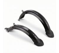 MERIGLARE Mudguard Set Front Rear Guard Deflector PP Material For Folding Bikes Easy Installation Full Coverage Controls Spray Suitable For Work Commute City Streets