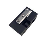 MERIGLARE Multi Purpose Cue Tip Trimmer Shaper Scuffer Block with Flat Textured Area Solid 6063 Aluminum Alloy Body Compact Rectangular Form Factor Suitable for, Black