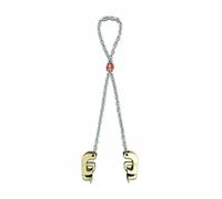 MERIGLARE Oil Drum Clamp Universal Barrel Lifting Clamp Non-Slip Self-Locking Mechanism Chain Strap Alloy Steel Forklift Ready Attachment Suitable for Factory, Enhanced 2-Claw Dual