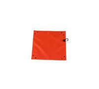 MERIGLARE Outdoor Cushion Tray Foldable Mat Seating Pad Gear Organizer With Reinforced Corners Washable Clip On Carabiner suitable for road trips camping rest stops travel, Orange, 34.5 34.5CM