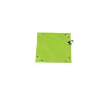 MERIGLARE Outdoor Cushion Tray Foldable Mat Seating Pad Gear Organizer With Reinforced Corners Washable Clip On Carabiner suitable for road trips camping rest stops travel, Green, 34.5 34.5CM