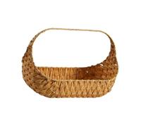 MERIGLARE Picnic Basket Storage Basket Fruit Basket Shopping Basket in Rustic Rattan Look Made of PP for Household Organization R, Multi, 43.5cmx35.5cm