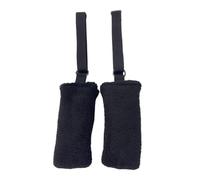MERIGLARE Pilates Exercise Straps Reformer Straps Bed Straps Workout Straps With Padded Cuffs And Stainless Steel Rings For Secure, Black