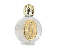 MERIGLARE Portable Holy Water Container for Family Blessings, Glass Design with Toned Cap, gold