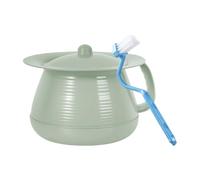 MERIGLARE Portable Urinal Potty, Night Pot, Multifunctional Bucket with Lid, Made of Sturdy PP, Easy to Clean, Suitable for Bed, Camping, Child, Green