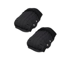 MERIGLARE Pram Hand Warmer, Trolley Glove, Windproof Waterproof Breathable Winter Pram Hand Muff Trolley Muff, Black