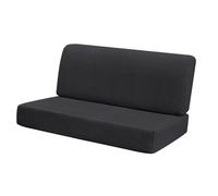 MERIGLARE Premium RV Bench Cushion Slipcover Set, Black