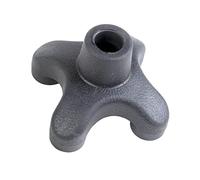 MERIGLARE Replacement Rubber Walking Stick Tips Heavy Duty Universal 4 Point Support Cane Tip for Walking Sticks, Style B