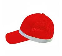 MERIGLARE Road Work Cap Reflective Baseball Hat Mesh Hat Headwear With Flexible Sizing And Lightweight Comfort Suitable for field surveys maintenance facility support, Red Reflective Cap