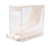 MERIGLARE Roll Dispenser Holder Organizer Nonslip Practical Press on Storage Box Roll Holder for Dental Pharmacy Tabletop, White