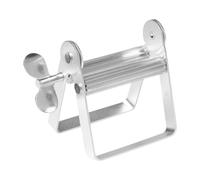 MERIGLARE Rolling Stainless Steel Toothpaste Paste Dispenser, Facial Cleanser Extruder, Hand Cream Extruder for Painters, Artists, and Hair Salons, Silver