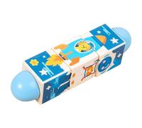 MERIGLARE Rotating Twist Blocks, Practical Skills, Easy Grasp, Early Educational Toy, Wooden Puzzle, Gift for Boys And Girls 18 Months And Up, sky