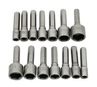 MERIGLARE Screwdriver Bit Set with Hex Shank, 5-13mm Extension, 1/4" Shank, DIY Tools, 14pcs