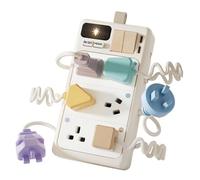 MERIGLARE Sensory Plug with Power Outlet, Portable Toy for Boys And Girls, Interactive, Airplane, Car, Activity Board