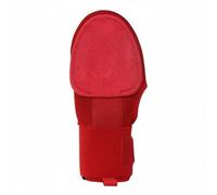 MERIGLARE Sliding Gloves With Adjustable Hook-And-Loop Strap Armored Palm Protector Lightweight Construction Ambidextrous Fit, Red, Fingerless Left Hand With Aluminum Splint