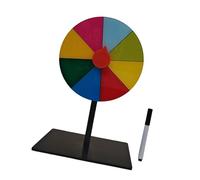 MERIGLARE Tabletop Prize Turntable Lucky Draw Roulette Wheel Tabletop Fortune Wheel for Interactive Learning Game, 8 Grids
