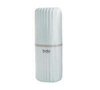 MERIGLARE Toothbrush, Toothpaste, Travel Case, Portable Toothbrush Holder and Rinse Cup, Easy to Carry for Hotel Business Trips, Green, L
