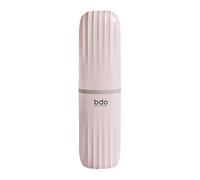 MERIGLARE Toothbrush, Toothpaste, Travel Case, Portable Toothbrush Holder and Rinse Cup, Easy to Carry for Hotel Business Trips, Pink, S