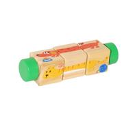 MERIGLARE Toy Educational Early Learning Gifts Develop Strategic Thinking for Children Play Wood Rotating Game Puzzle Game, Green