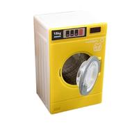 MERIGLARE Toy Washing Machine for Children, Small Appliances, Realistic Miniature Washing Machine Model for Role-playing Scenes, 1:12 Scale, yellow