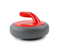 MERIGLARE Training Ball Dry Land Floor Slide Disc Ice Training Gear With Handle Ergonomic Grip Synthetic Build Suitable for School Gyms Community Centers Indoor, Red, 195mm