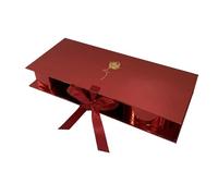 MERIGLARE Valentines Day Flower Gift Box i Love You Mom Floral Box with Lids Letter Shaped i Heart U Packaging Boxes for Mother's Day, Red