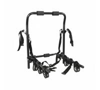 MERIGLARE Vehicle Rack Rear Car Bike Carrier With Adjustable Nylon Straps Sturdy Frame Construction For Multiple Bikes Suitable for Adventure Trips Commuting Family Use, Black, One Size