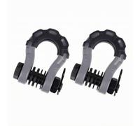 MERIGLARE Vehicle Tow Hook Heavy Duty Bow Shackle with Threaded Cover for Demanding Rigging Recovery and Trail Friction Protection, Gray